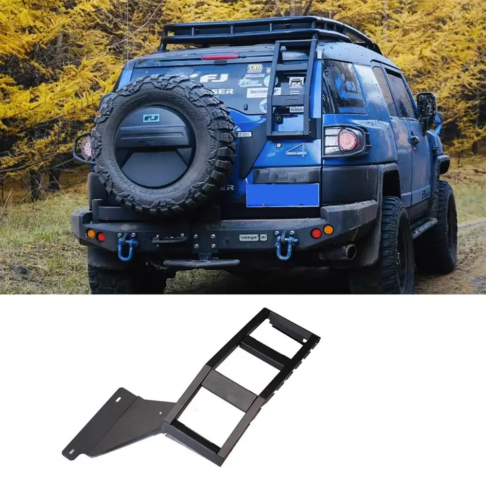 

Right Climbing Ladder Compatible for FJ Cruiser 2007-2022 Tailgate Ladder Rack Ladder Rear