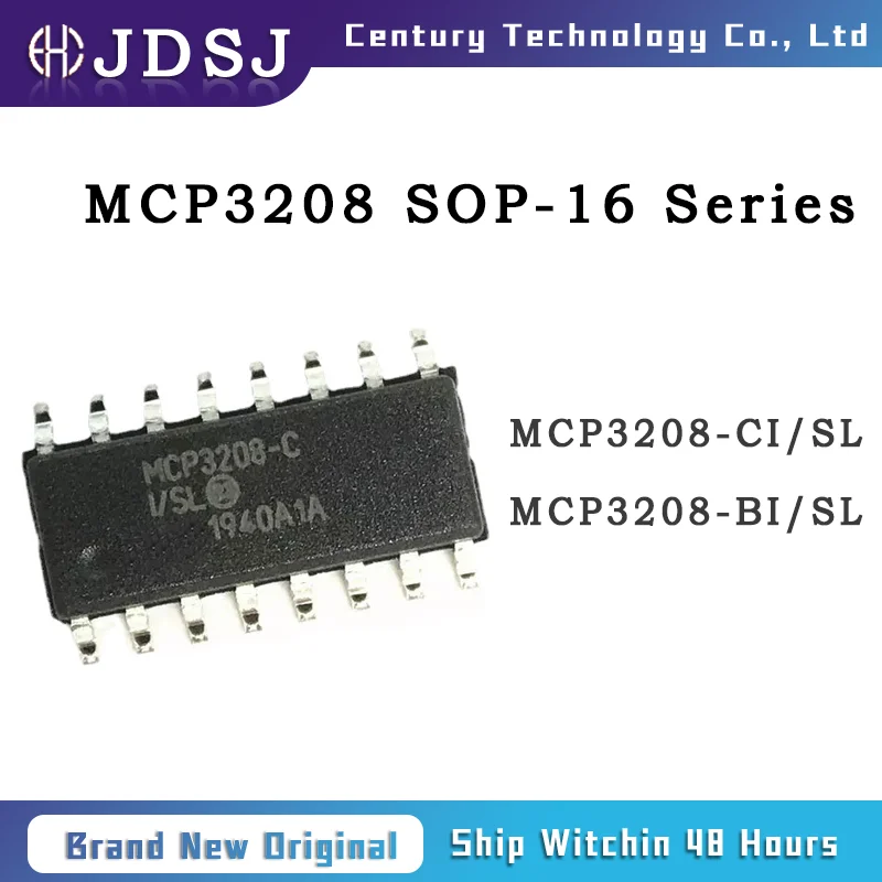 

Brand New Original MCP3208 MCP3208-CI/SL MCP3208-BI/SL IC ADC 12BIT SAR SOP-16 Chip