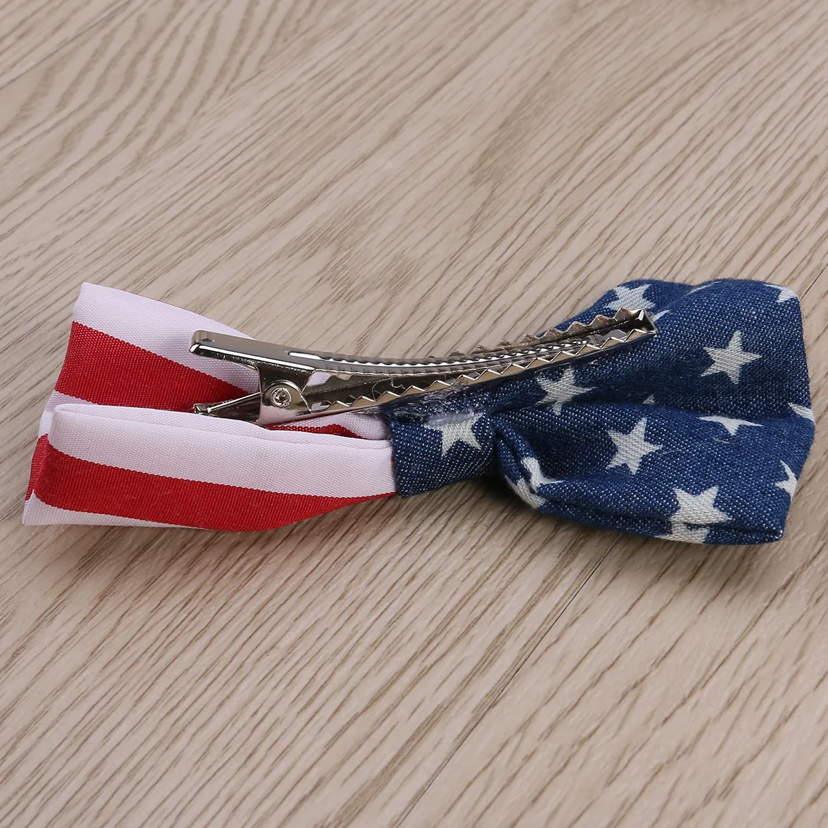 

Patriotic Hair Clips Girls Flag Hairpin Bowknot Accessories Independence Day 4th July Party Daily HairDecoration NonFading