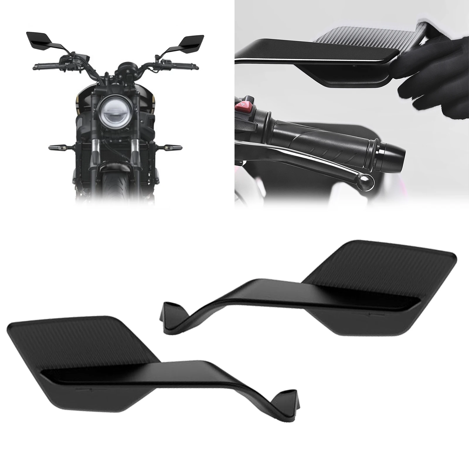 

Для XSR 700 ABS XTribute новое зеркало заднего вида, уличное регулируемое невидимое зеркало с фиксированным крылом, вращающееся боковое зеркало xsr700