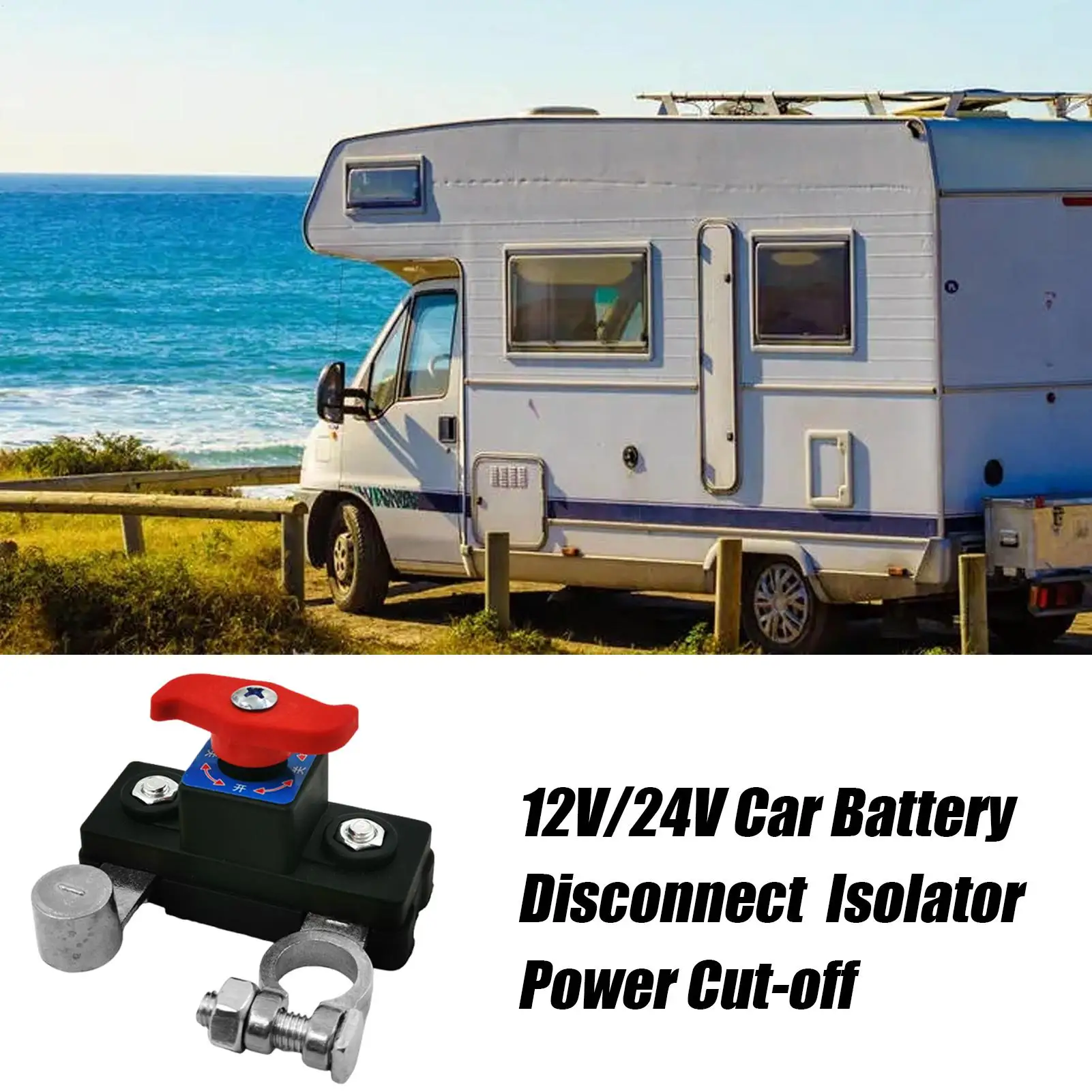 12V/24V Car Battery Cut Off Control universal Auto Battery Quick Disconnect Control Automotive Terminal Heavy Duty Accessories