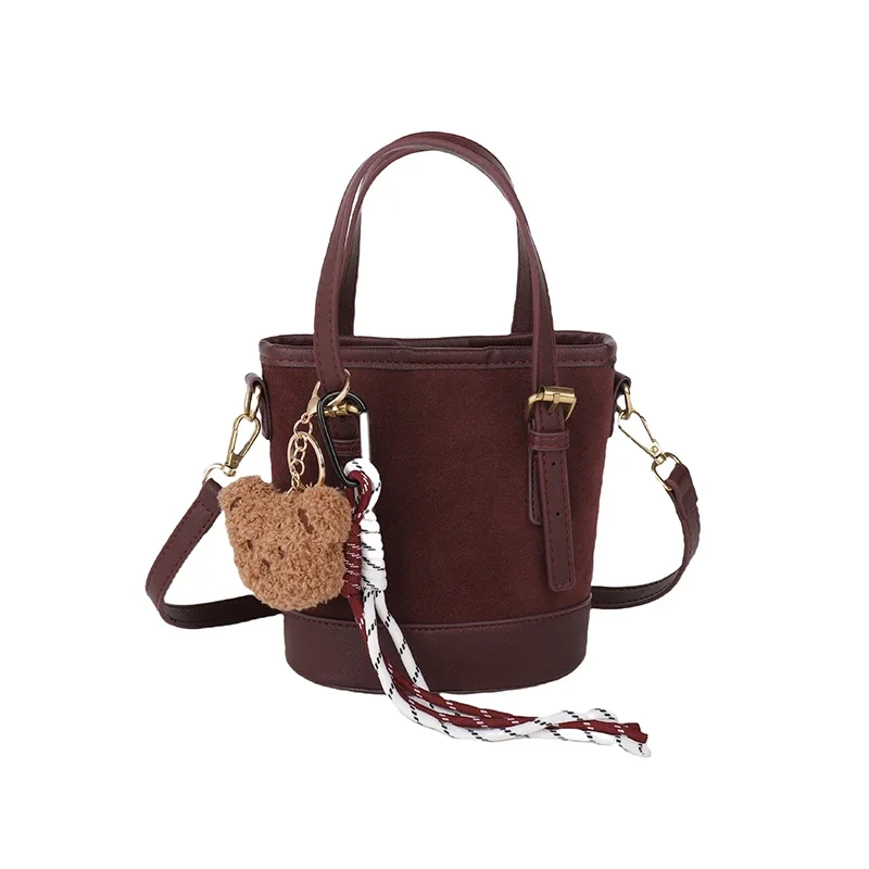 

Легкие роскошные молодежные однотонные сумки на плечо из искусственной замши 2026, высококачественные сумки через плечо большой вместимости для женщин