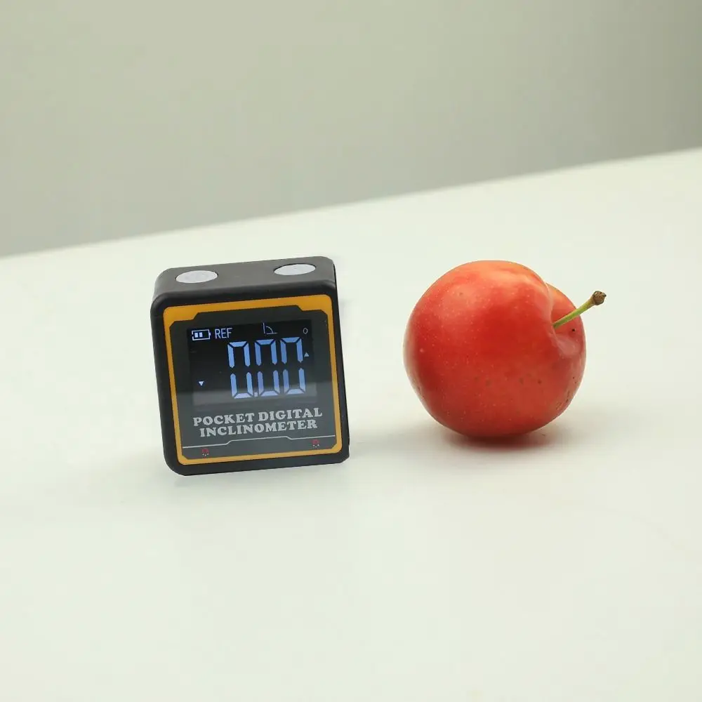 Alat Ukur Sudut Digital Saku dengan Basis Magnetik, Layar Backlight, Mini Angle Finder, Pengukuran Digital, Dapat Diisi Ulang