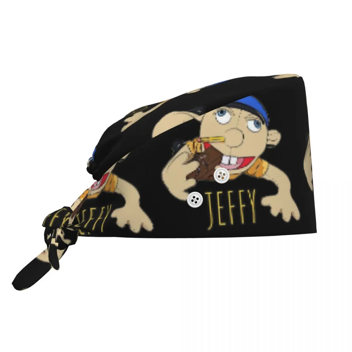Jeffy, el títere, ¡muy vendido! Gorro Quirúrgico Ajustable Unisex para Médico, Enfermera y Dentista