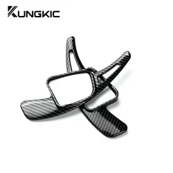 Car Steering Wheel Shift Paddle Shifter for Audi A3 A4 A5 S3 S4 S5 SQ5 SQ7 Q2 Q3 Q5 Q7 TT TTS ABS Carbon fiber style Accessories
