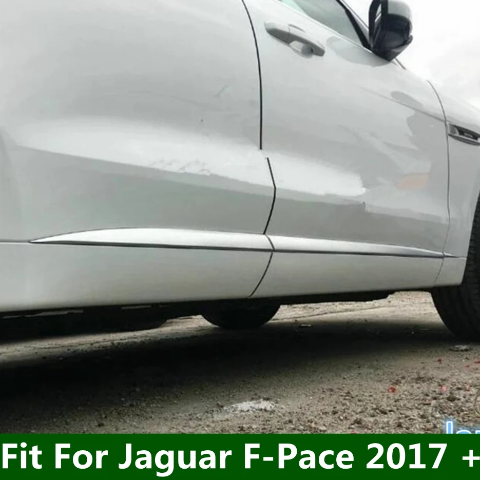 

Side Door Line Garnish Body Trim Accent Molding Cover Bezel Styling Protection For Jaguar F-Pace 2017 - 2022 Matte Accessories