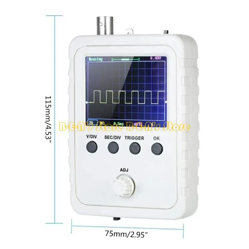 Y1AD مجمعة بالكامل الذبذبات المحمولة لـ W/العلبة و BNC Probe منخفضة التكلفة التخزين الرقمي الذبذبات DSO لـ Shell EU #6