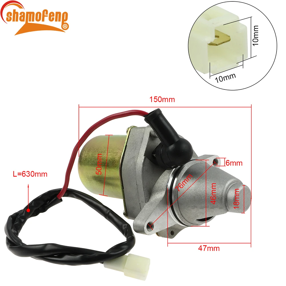 Starter Motor For Suzuki LT80 Lt 80 Quadsport 80 2X4 82cc Kawasaki KFX80 KSF80 80cc Engine ATV Heavy Duty Starter 12V 1987-2006