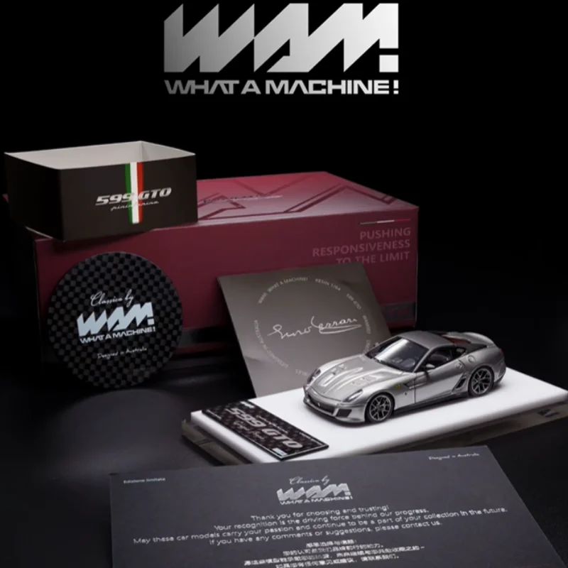WAM 599 GT0 Rosso Fuoco Edición Limitada 99, réplica en miniatura de coche fundido en resina, para artículos decorativos para adultos, nuevo y en stock.
