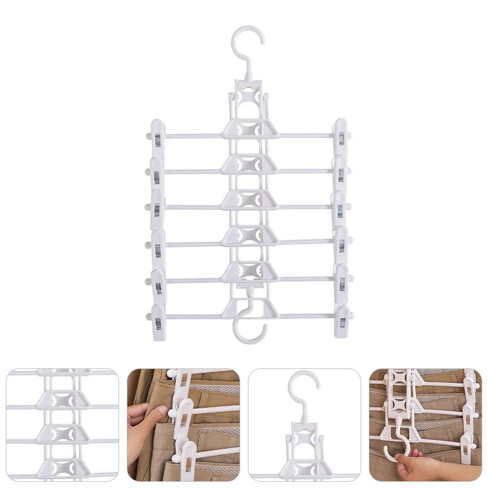 Clips Pants Rack Fexible Hanger Multi-layer Multifunctional Clothes Hangers Travel