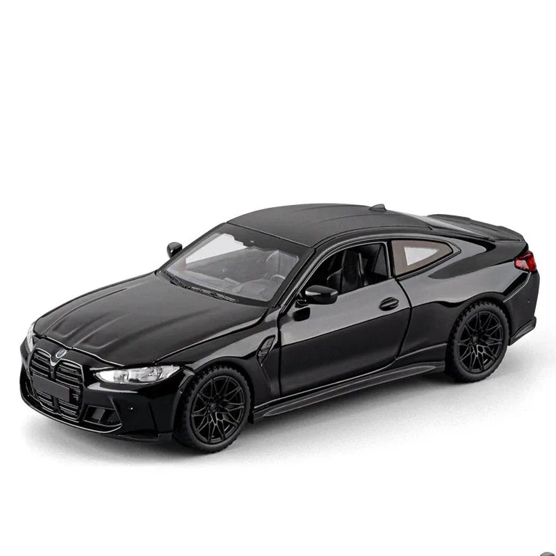 1-32スケール-m4-ミニカー-金属製ダイキャスト-ラバータイヤ-ドア開閉可能-プルバック式-シミュレーションインテリア-コレクションカー