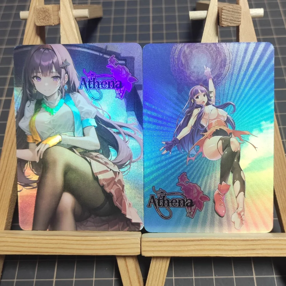 DIY THEKINGOFFIGHTERS Asamiya Athena Flash Card Original Self-made Card Anime Peripheral Game Collection Card Holiday Gift