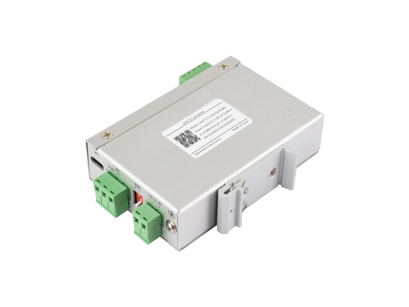 Picture 6: Waveshare Industrial CAN FD Protocol Converter, 5 Data Conversion Modes CAN FD To RS232/RS485 Bidirectional Data Communication