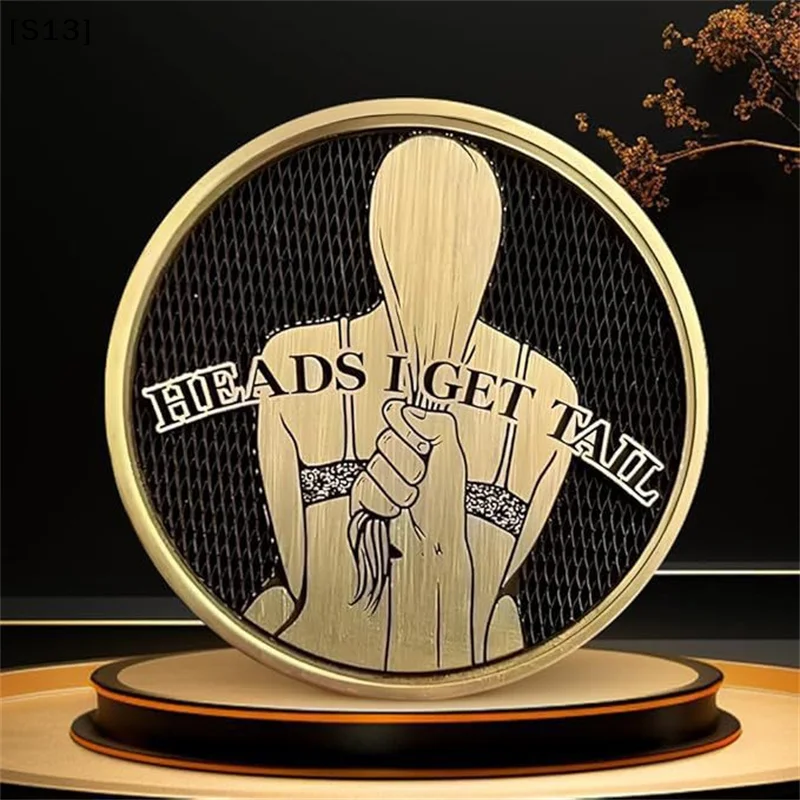 Interesting Front And Back Coins Interesting Head And Tail Coins Product Size: 4*4*0.3cm[Q]Q@