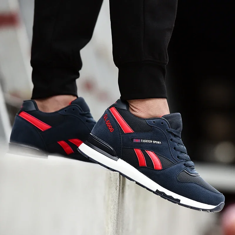 أحذية ركض منخفضة القمة للرجال أحذية رياضية كاجوال خفيفة الوزن للصيف على الطراز القديم أحذية تشغيل بطيئة شبكية قابلة للتنفس #6