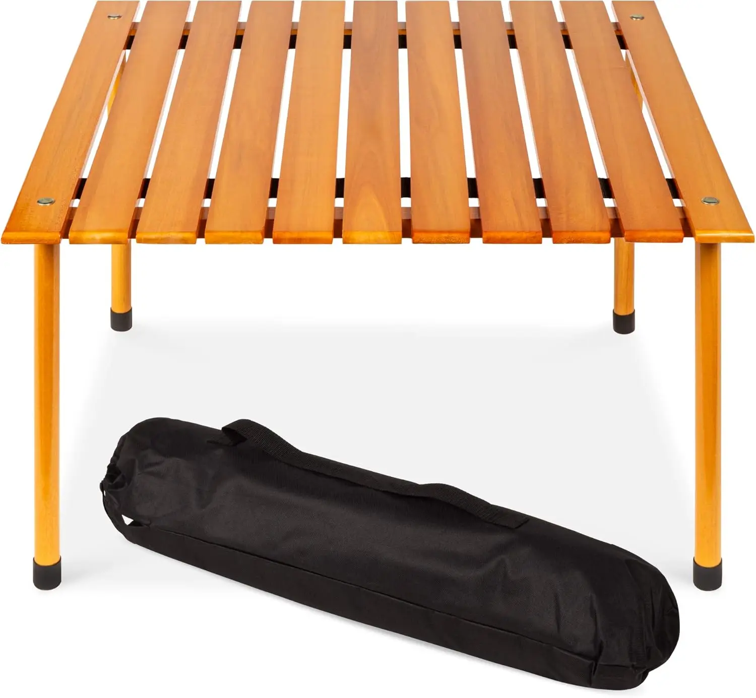 

28x28in Foldable Indoor Outdoor All-Purpose Portable Wooden Table for Picnics, Camping, Beach, Tailgating, Patio, Kitchen