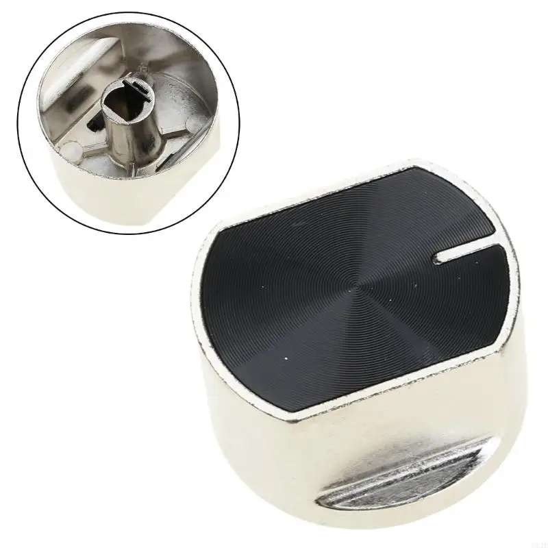 U1JE 8mm/0.31'' Gas Stove Control Knobs Universal for Burner Control Dial Knob Metal Cooktop Control Knob Comfortable to Hold