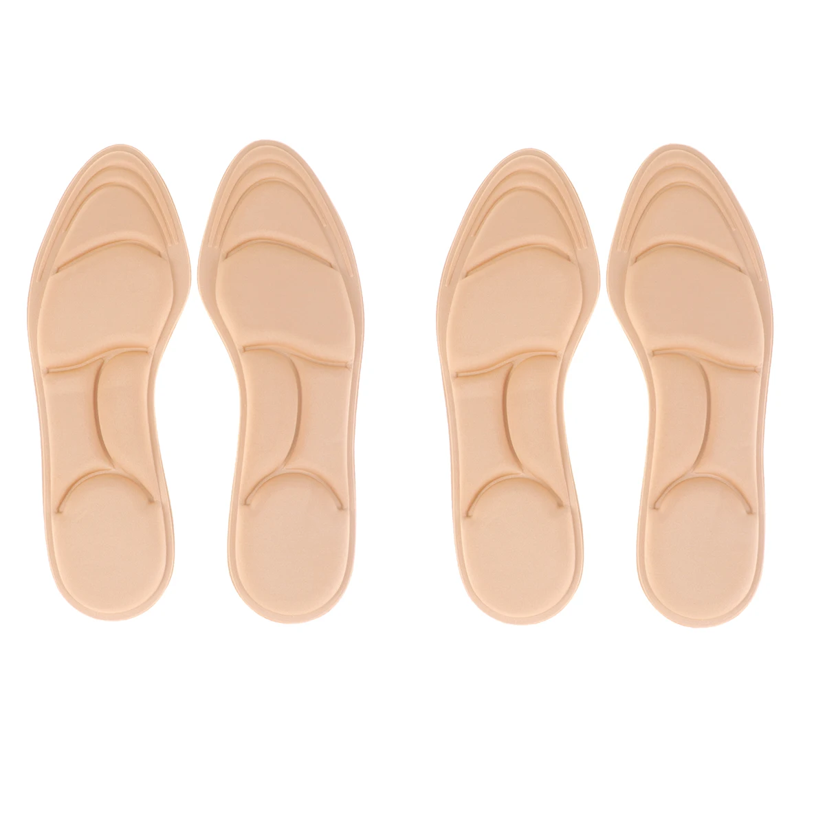 

2 Pairs High Heel Insole Shoe Insoles Insert Sponge Feet Foot Care Protector Miss Anti-Slip Cushion