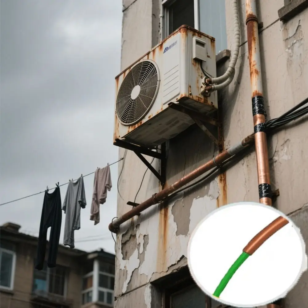 PE Plastic Air Conditioning Copper Protector Anti-Deformation Non-Deformation PE Plastic Elbow Artifact Copper Pipe 4M Length
