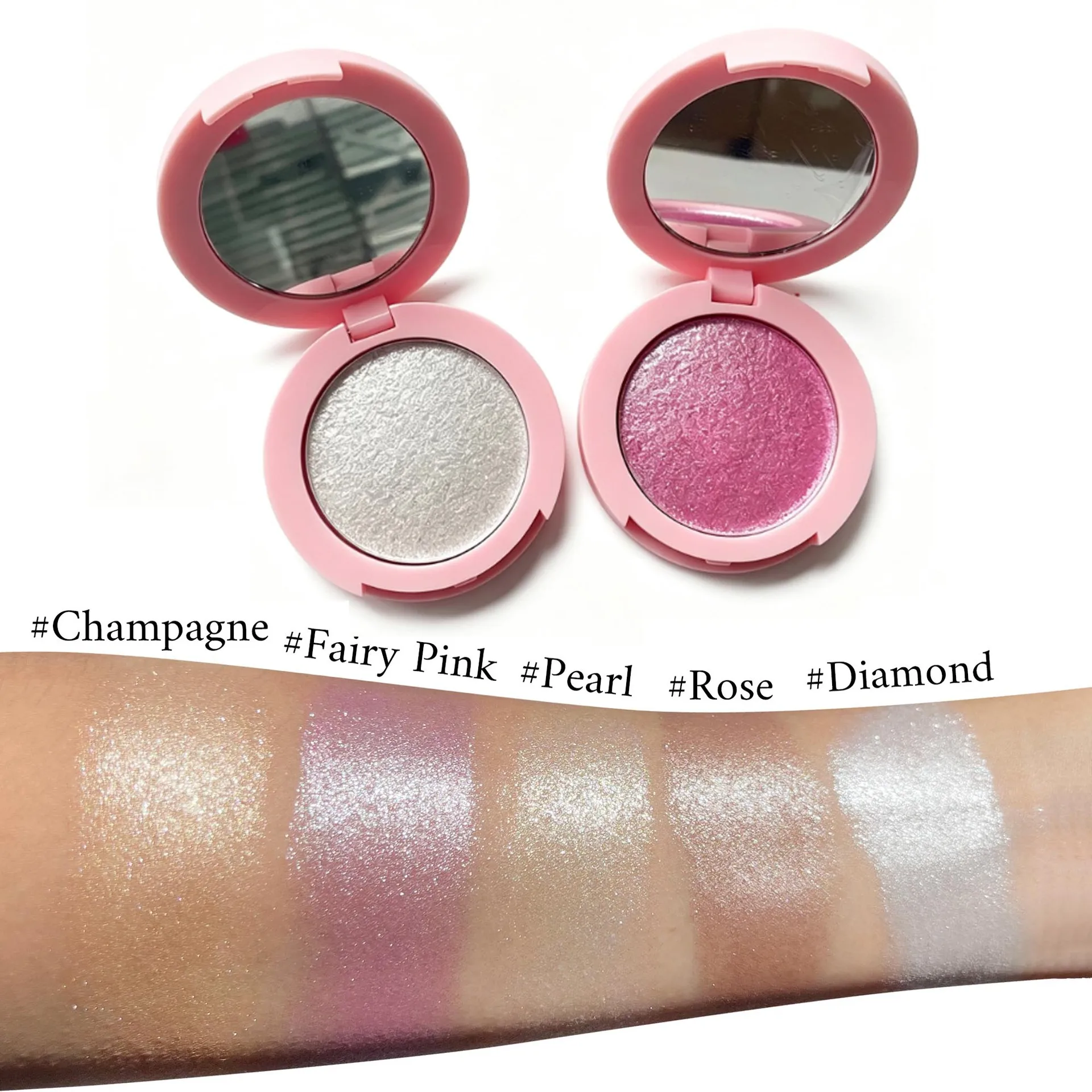 Pink Highlighter Palette Singl - Highlighter Bronzer Palette recension och pris