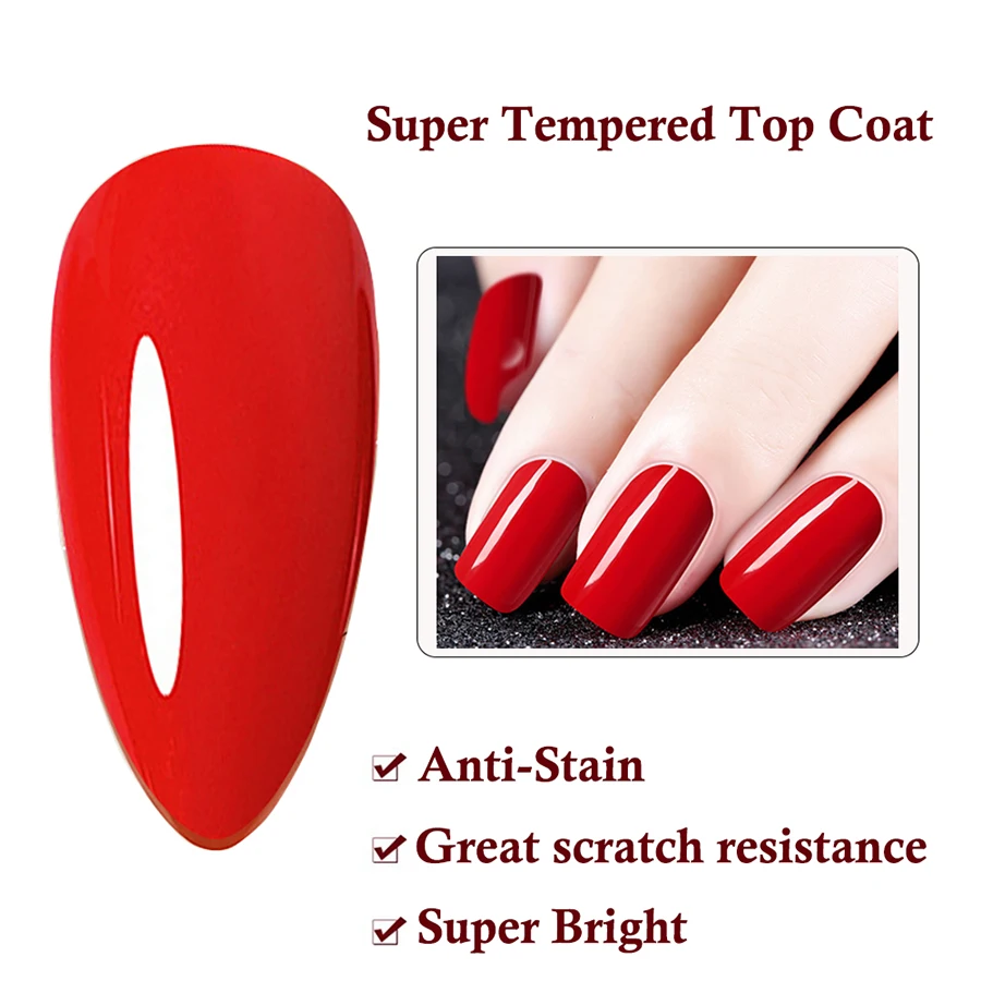 120g Base Gel Super Top Coat Opaco Temperato Top Coat Smalto Gel Soak Off UV LED Gel Vernice Gel Funzionale Salone per Unghie