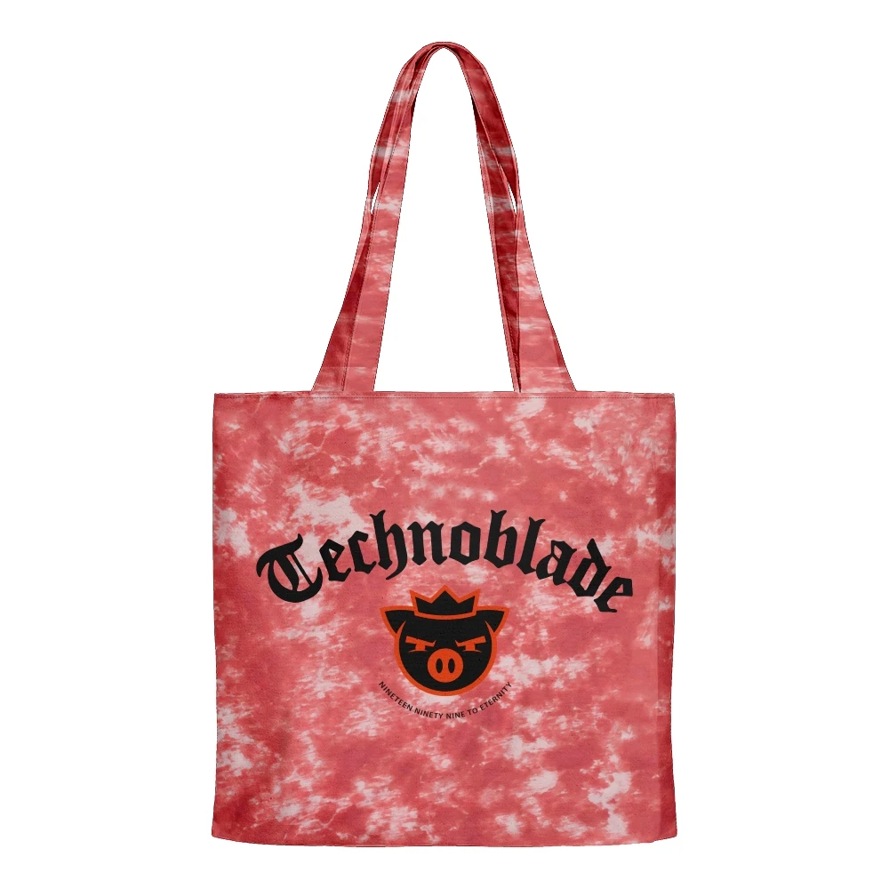 

Розовая сумка Technoblade Merch To вечность, женская сумка для покупок через плечо, Повседневная сумка