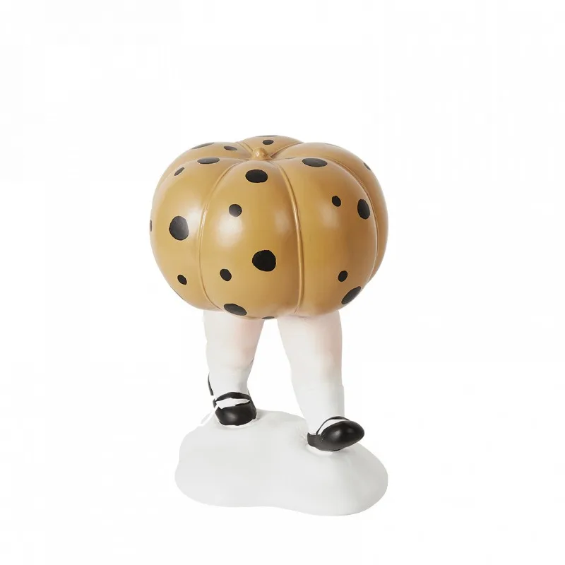 Cute Cartoon Resin Pumpkin Figurine Kids Room Model Home TV Stand Craft Niche Home Soft Furnishing Decor