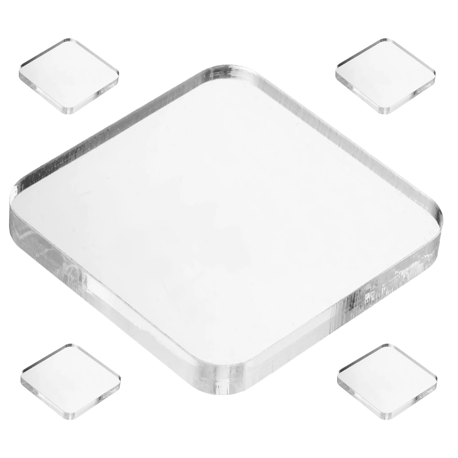 5 stuks kinderen acrylplaten 10 cm vierkante transparante doe-het-zelf-stempelblokken voor creatief knutselen schoolprojecten fijne motoriek