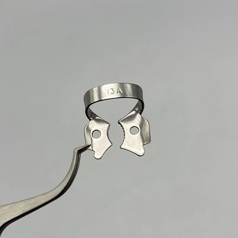 اللبية الأسنان المطاط السد المشابك الترميم حاجز كليب إطار من الاستانلس استيل حامل للأسنان المولي 12A 13A 14A طب الأسنان #3