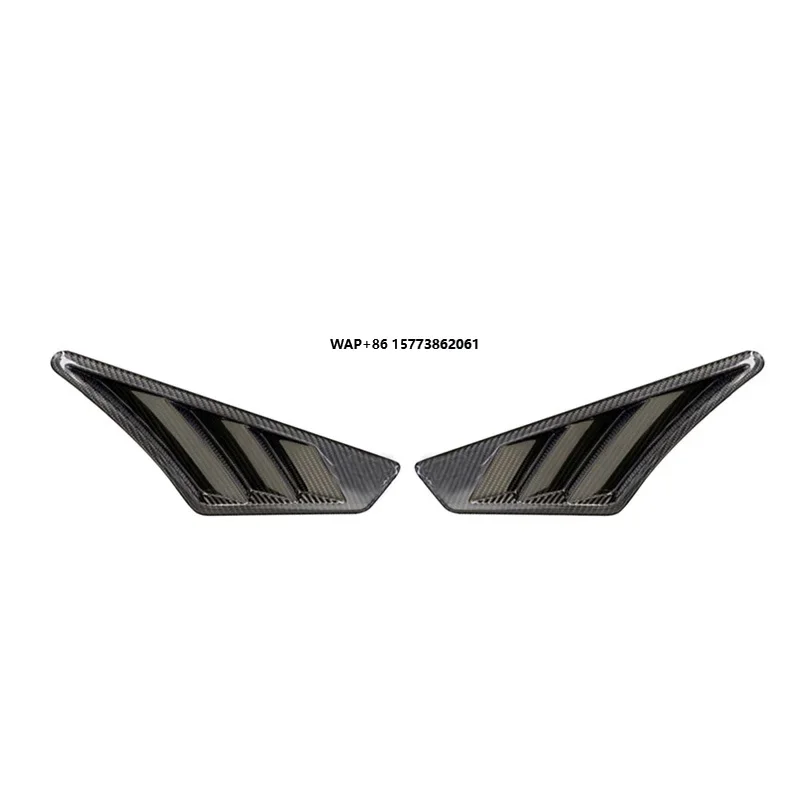

Q8 Pre-preg Carbon Side Fender Air Wing Vent Cover Shark Fins 4-Door 2019-2024