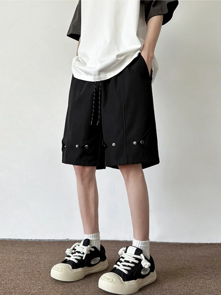 

American Sle Men's Summer Thin Loose Casual orts Breathable Spor Teenager Faionable Five-Point Pants