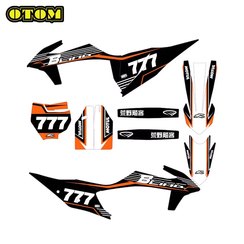 OTOM Motorcycle 2022 Full Team Graphic Decal Sticker For KTM SX SXF EXC AVANTIS ENDURO KEWS K20 ENGJIAN HJ250H-5 S5 NC300/300S