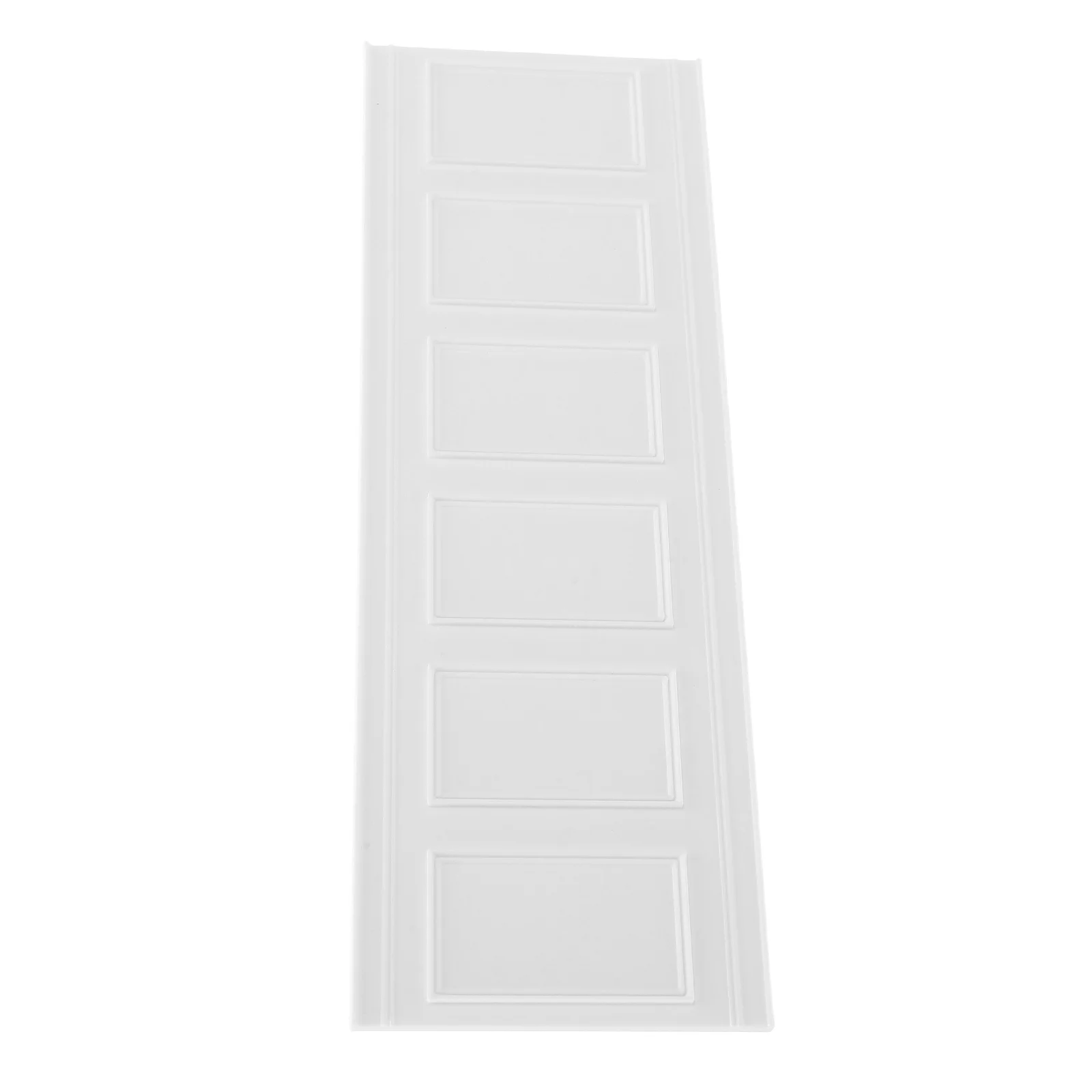 

Dollhouse Decor Wall Trim Self-Adhesive Peel Stick Baseboard Resin Mini Wainscoting For Dollhouse Paneling - Miniature