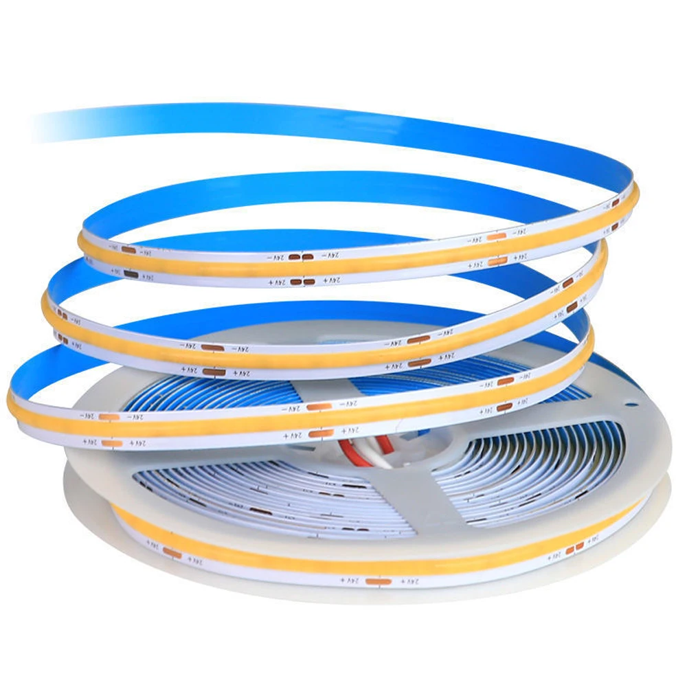 DC 12 24 V COB LED Strip Lights 320LED/m High Density RA90 Warm Nature White Flexible Diode Tape Ribbon COB Led Light For Room