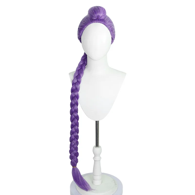Anime cosplay peruca halloween mostrar demônio caçadores perucas rumi zoey resistente ao calor cabelo sintético meninas role play festa headwear