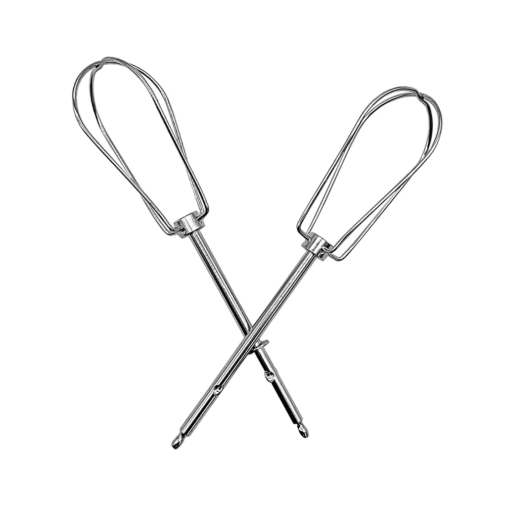 2 Stainless Steel Replacement Whisk Fork with Four Wire Rods Universal Whisk Accessory for Stirring Unit Food Processor