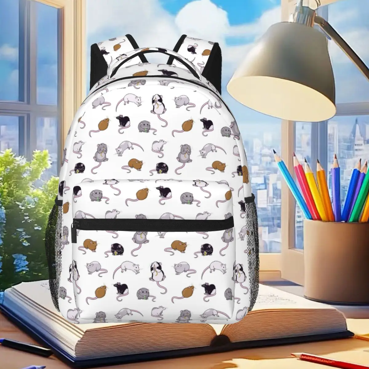 

Студенческий рюкзак для крыс, крыс, крыс, школьная сумка, походный дорожный рюкзак для мужчин и женщин, модная сумка для книг, сумки на плечо