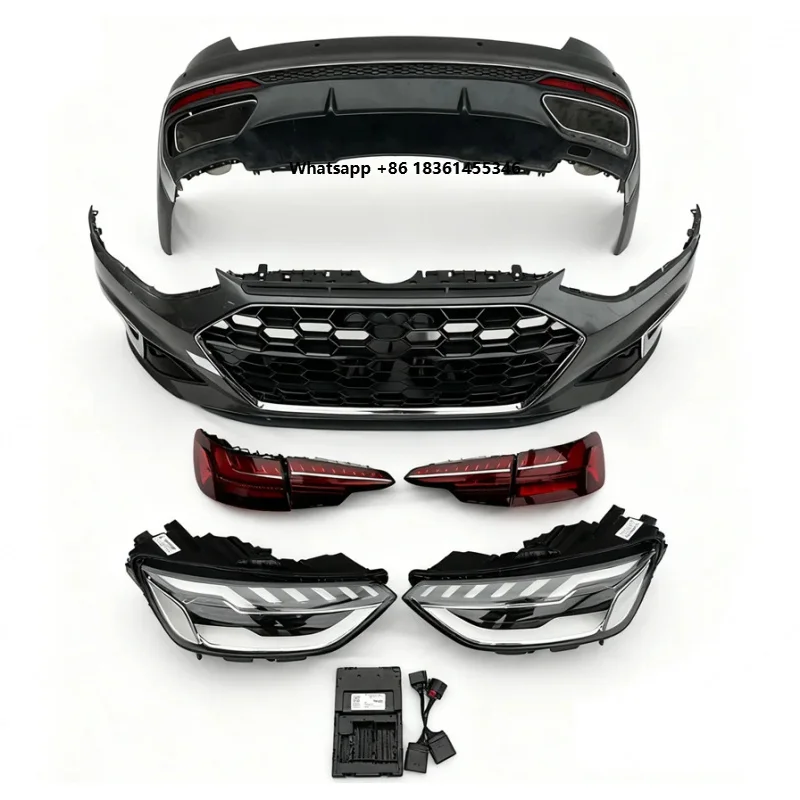 

For 2017 2018 2019 Factory-direct Car A4 S4 B9 Upgraded 2023 B9.5 Style Front Rear Bumpers Headlights Full Body Kit