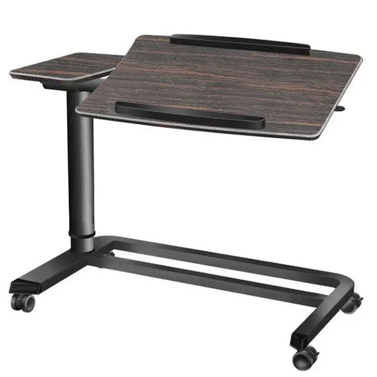 Meeting Training Folding Table with Aluminium Alloy Pneumatic Computer Desk With wheels