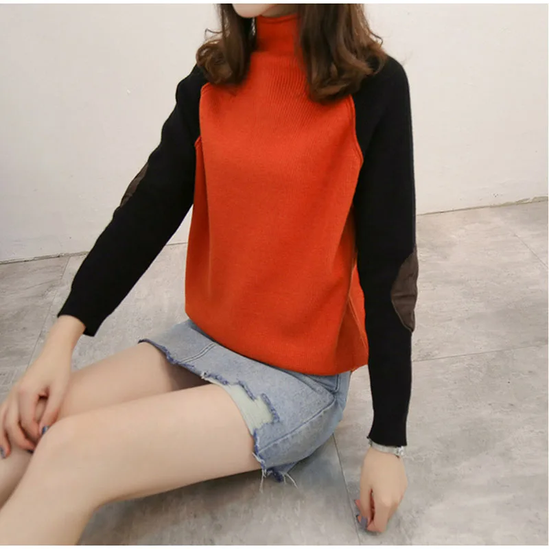 Women Fall Half Turtleneck Sweater Knitted Soft Pullovers Cashmere Jumpers Basic Soft Sweaters For Women 2024 Autumn Winter