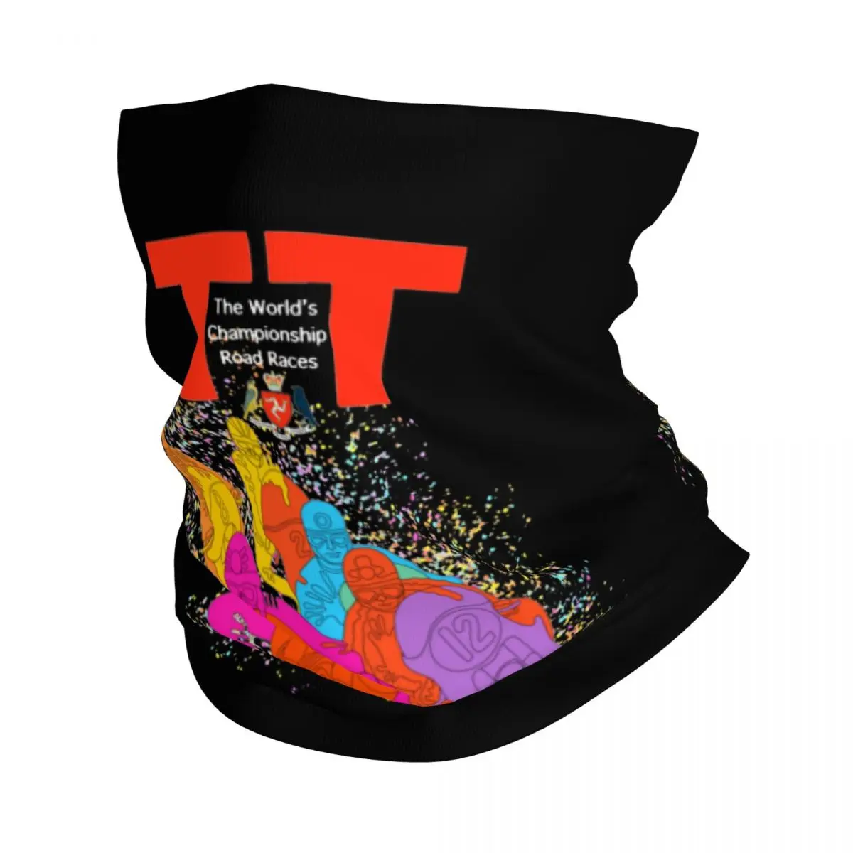 

Isle Of Man TT Bandana Neck Gaiter Motorcycle Manx Racers Balaclavas Wrap Scarf Multifunctional Headband Hiking Adult Windproof