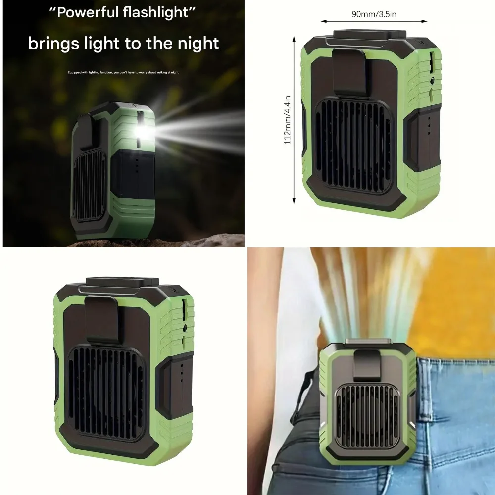 

Портативный USB-вентилятор на талии — компактный настольный и портативный охлаждающий вентилятор для улицы, шеи и путешествий