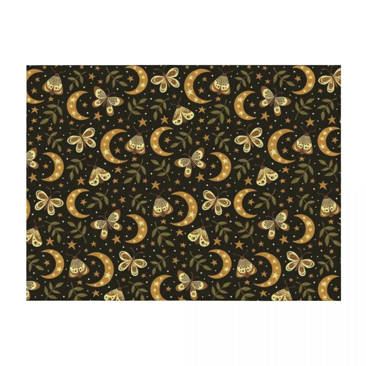 

Moons and moths Throw Blanket Winter beds Soft Quilt Sofas Blankets
