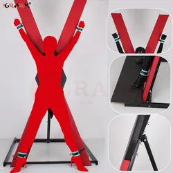 Large X Rack Props BDSM Bondage Frame Slave Restraint SM Handcuffs Sex Furniture Toys for Men Couples Adult Games 18+