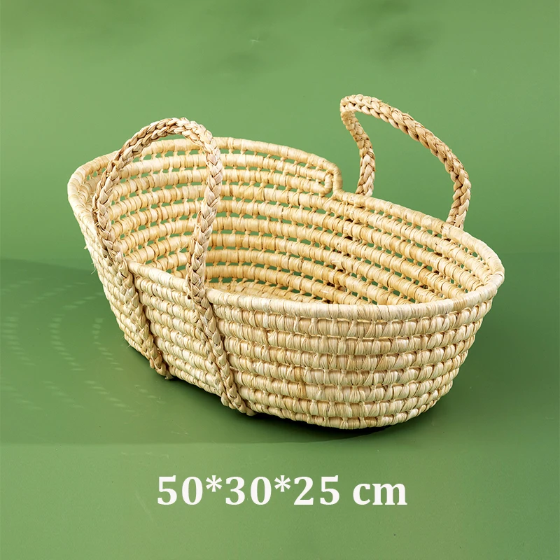 Newborn Photography Props Autumn Winter Baby Stretch Swaddle + Headpiece + Lace Three-Piece Set Photography Pose Basket Props