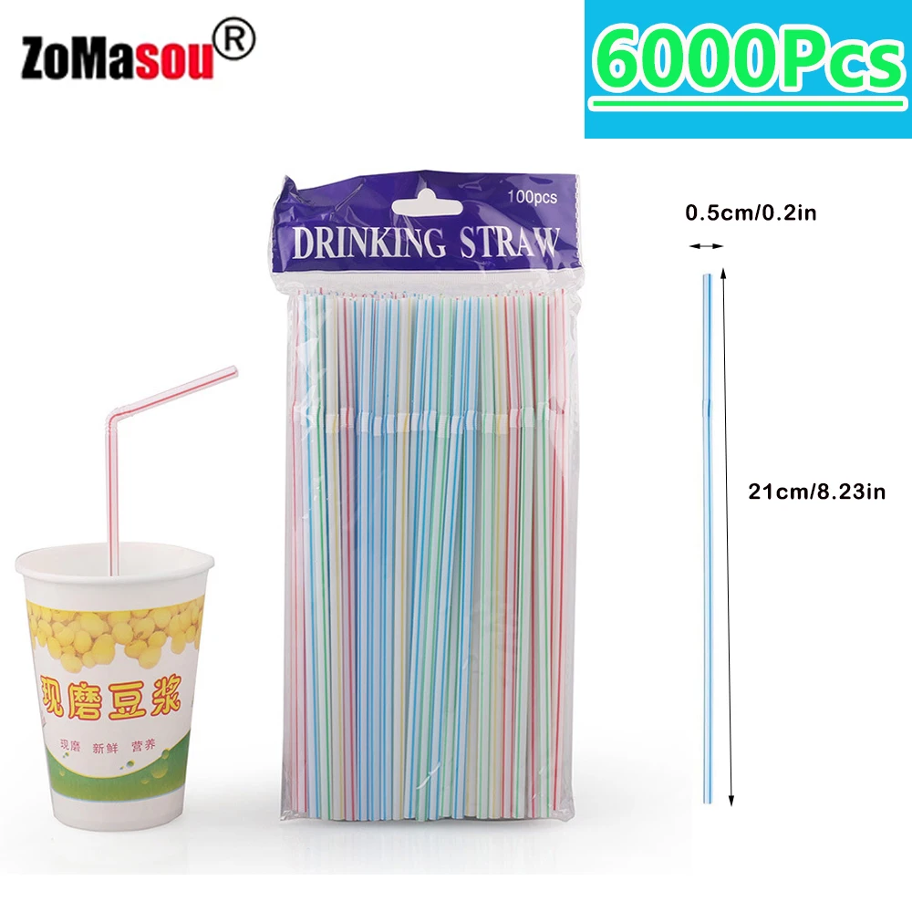 NONE 50-10000 Stück schwarze Trinkhalme, Cocktail Rietjes Milch tee Bar Party Hochzeit Küche Wohn accessoire Getränke Stroh Großhandel 9