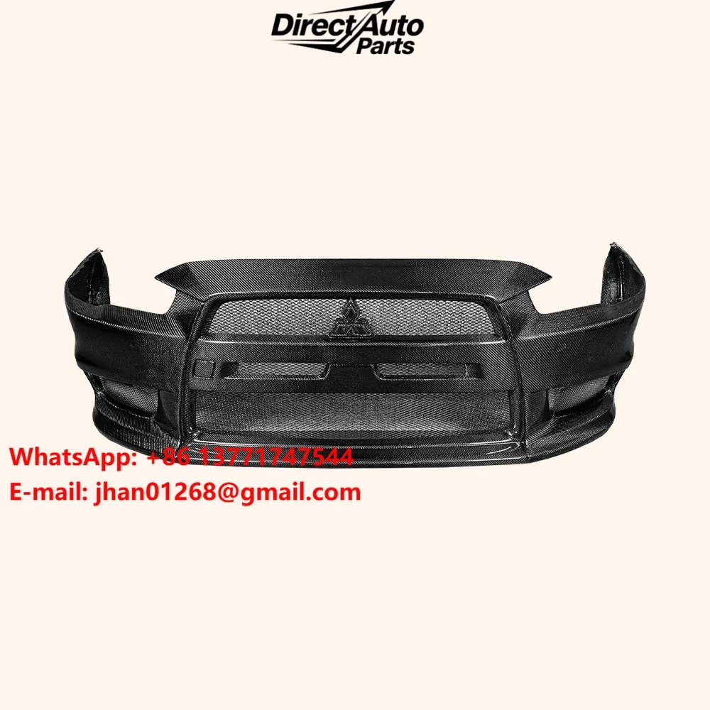 OE Style Carbon Front Bumper Body Kits for Evolution X EVO 10 07-16 Compatible with Lancer Model