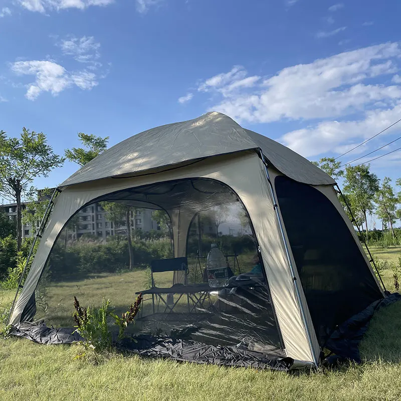 Tent with Screen Room for 6 Person, Backyard Tent, Big Gazebo, Mosquito Netting, Sidewalls, Glamping Tent