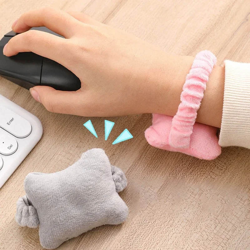 Kawaii Soft Wrist Pad Support Cushion Cute Desk Keyboard Wrist Rest Hand Pillow Computer Mouse Pads for Typing Home Office