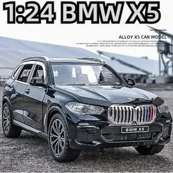 1:24 BMW X5 SUV Alloy Car Diecasts & Toy Vehicles Car Model Sound and light Pull back Car Toys For Kids Gifts